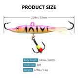 Ice Fishing Lures for Bass Perch Walleye Pike