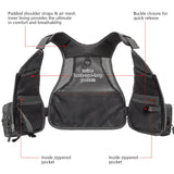 Bassdash Youth Fly Fishing Vest Fv09 Grey/Chocolate