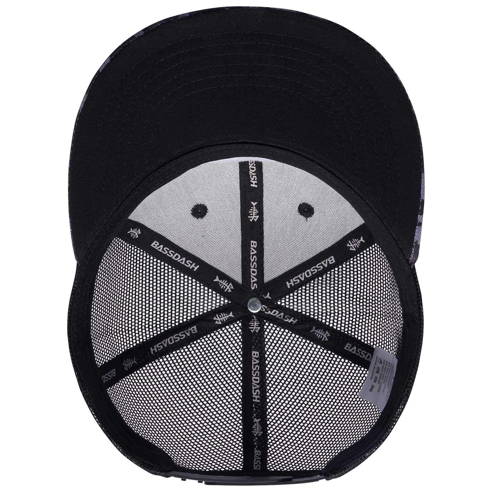 Unisex Flat Brim Trucker Cap - Night Digital Camo5 - Bassdash