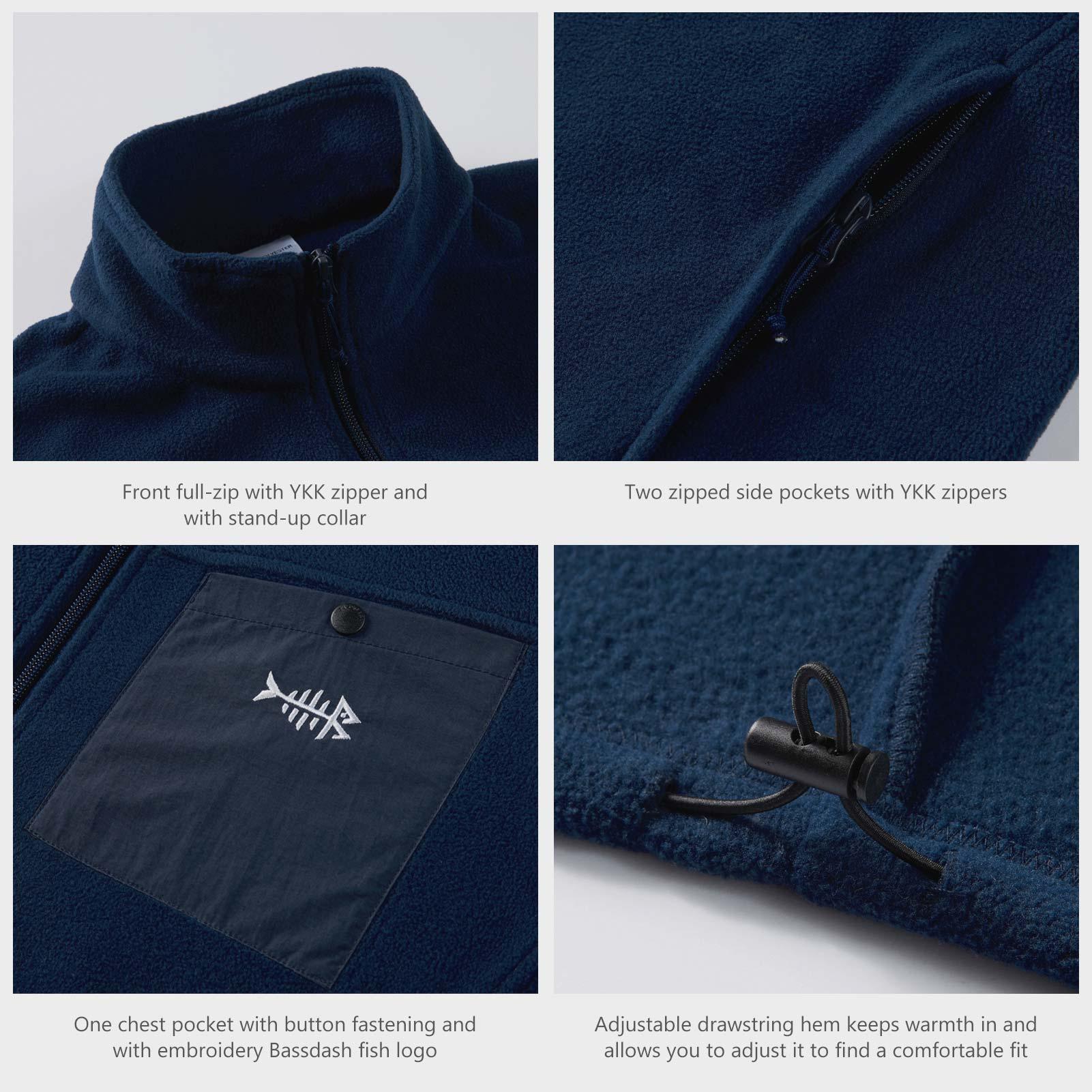 Men's AllDay Mid-Weight Polar Fleece Jacket - Bassdash