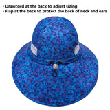 Youth UPF 50+ Sun Hat with Wide Brim Neck Flap Mesh Vent