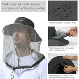 UPF 50+ Mosquito Sun Hat with Neck Flap