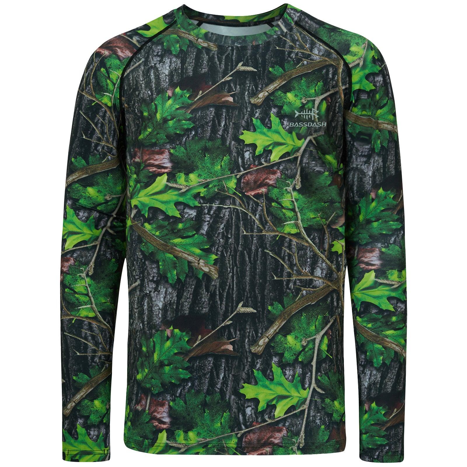 Bassdash BASSDSASH Men's UPF 50+ Lightweight Hunting Camo Hoodie