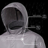 Lightbare Men's Water Resistant Ripstop Rain Coat LB02M