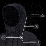 Lightbare Women's Water Resistant Ripstop Rain Coat LB02W