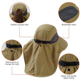 Unisex UPF 50+ Water Resistant Sun Hat with Neck Flap FH06