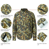 Men’s UPF 50+ Long Sleeve Button Down Hunting Shirt FS23M - Bassdash
