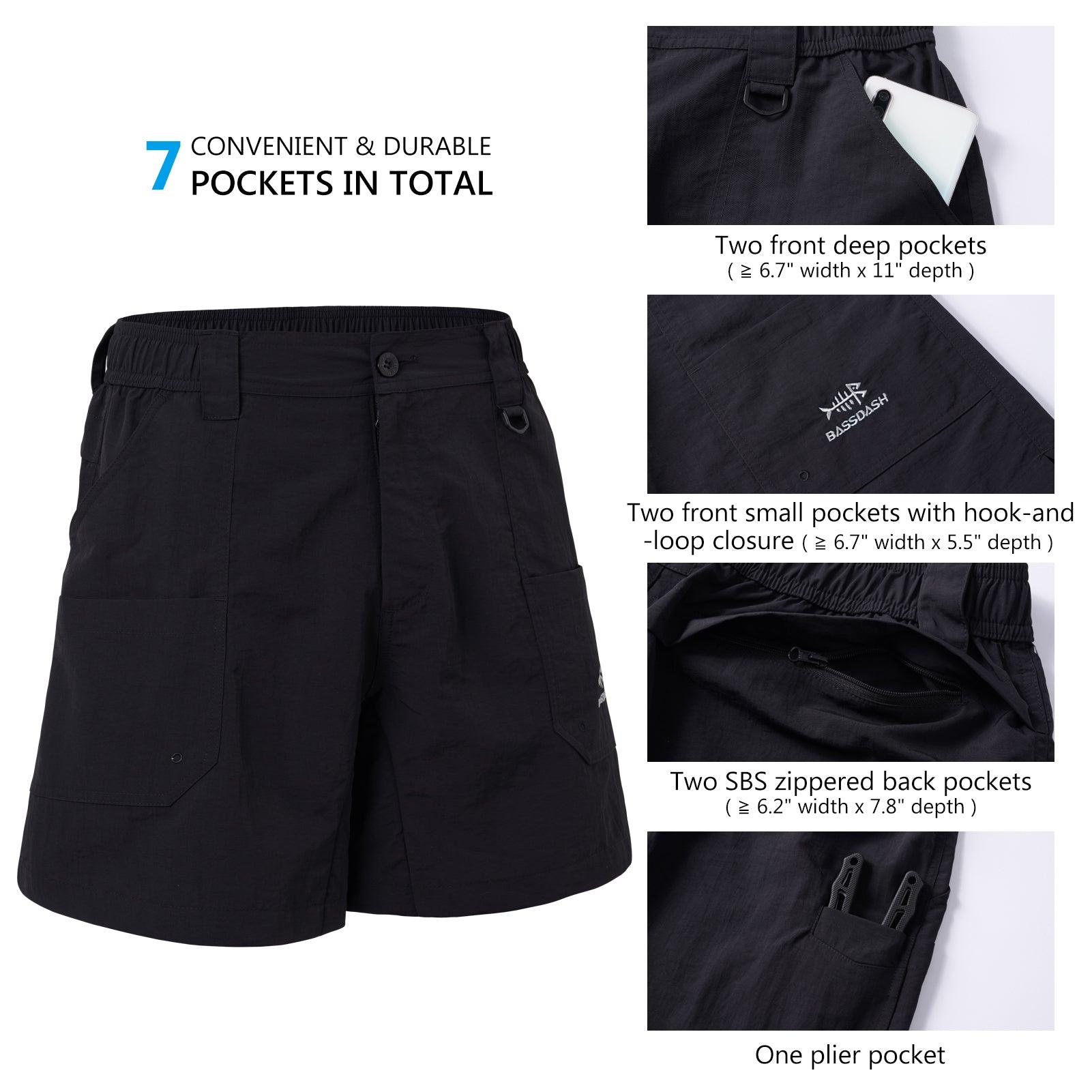 Men's 6in Quick Dry Water Resistant UPF 50+ Shorts FP03M - Bassdash