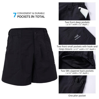 Men's 6in Quick Dry Water Resistant UPF 50+ Shorts FP03M - Bassdash