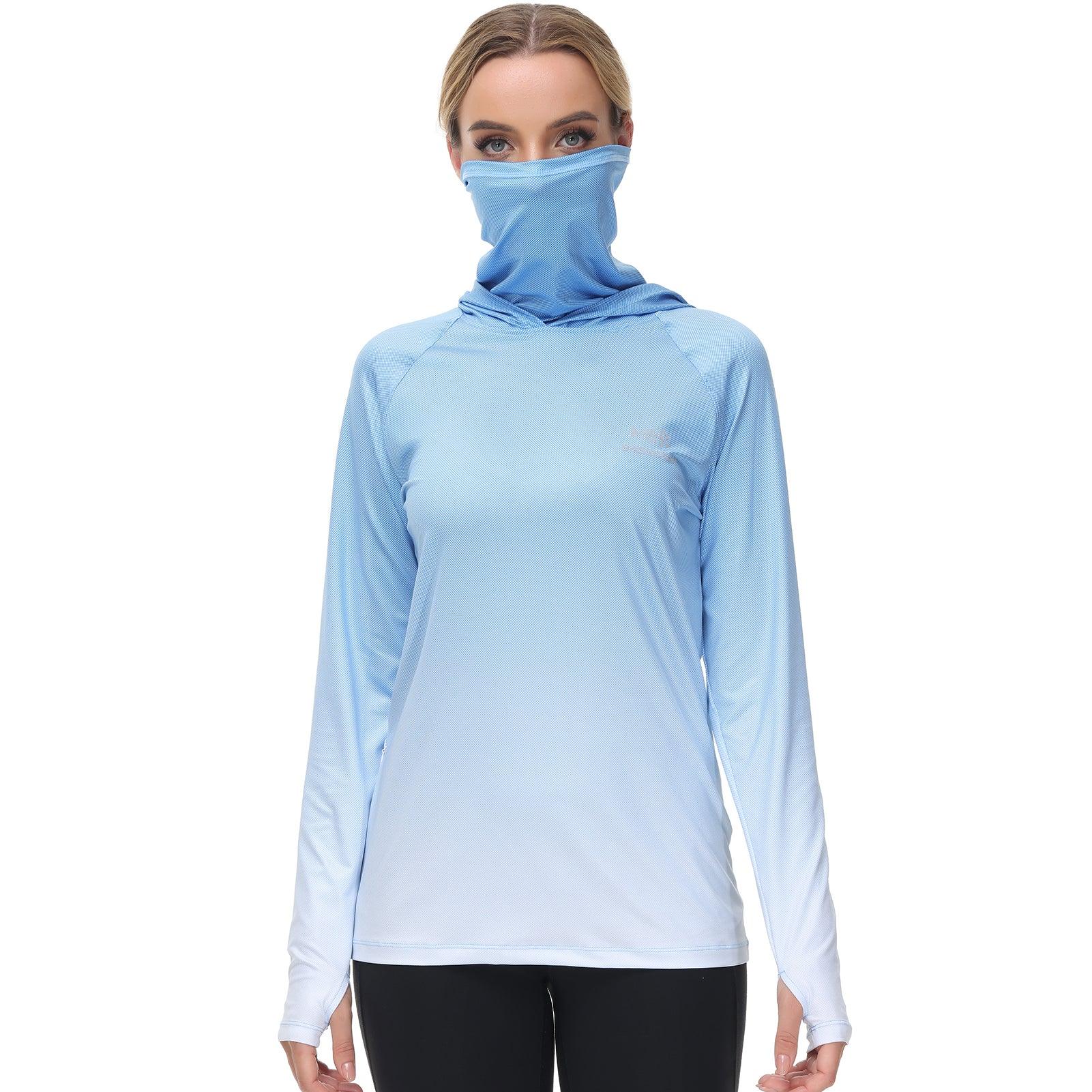 Women's Hooded Fishing Shirt with Face Mask