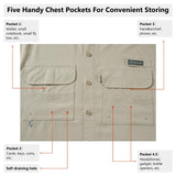 Men's UPF 50+ Long Sleeve Fishing Button Down Shirt FS21M - Bassdash