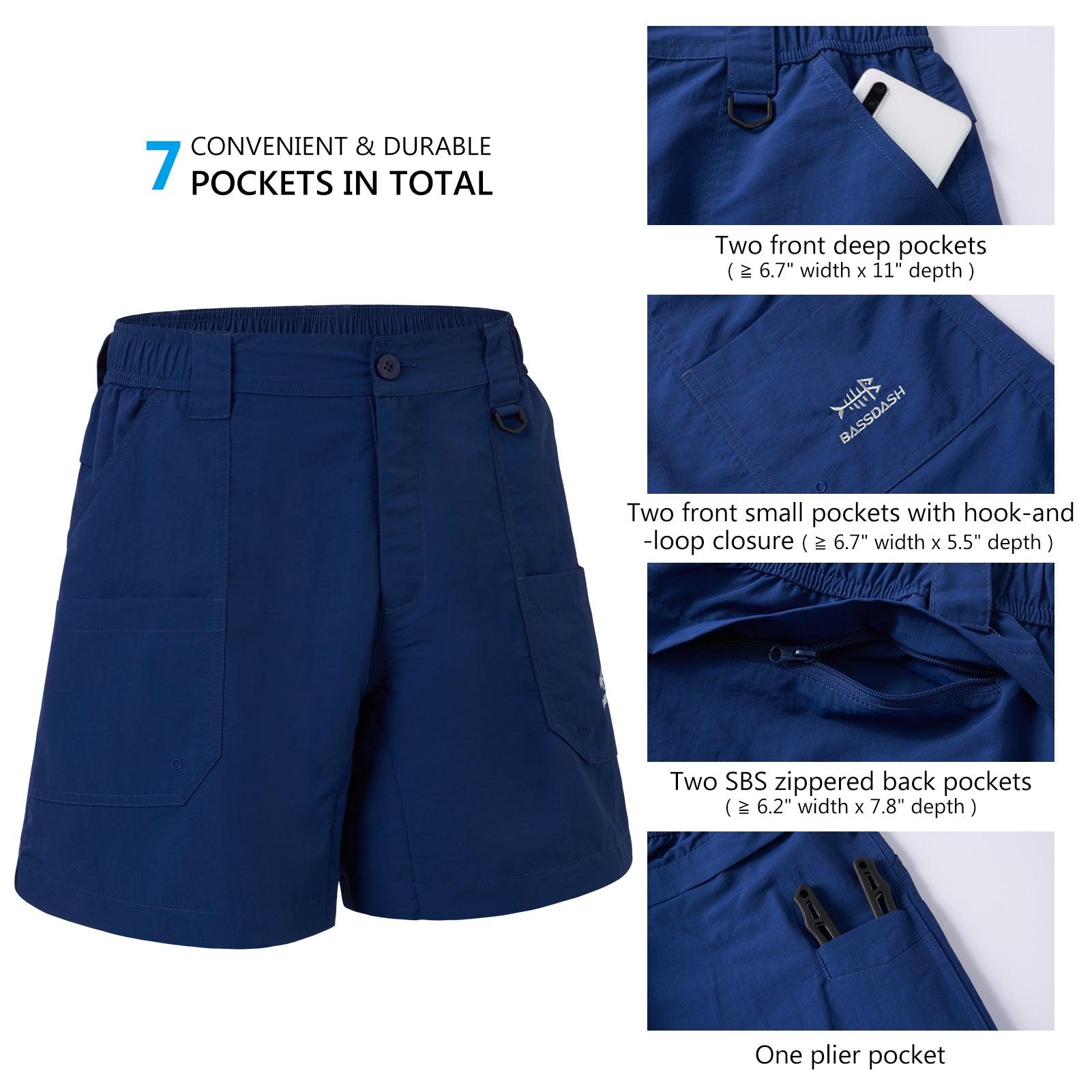 Men's 6in Quick Dry Water Resistant UPF 50+ Shorts FP03M - Bassdash