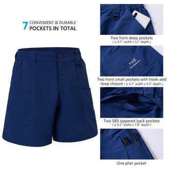 Men's 6in Quick Dry Water Resistant UPF 50+ Shorts FP03M - Bassdash