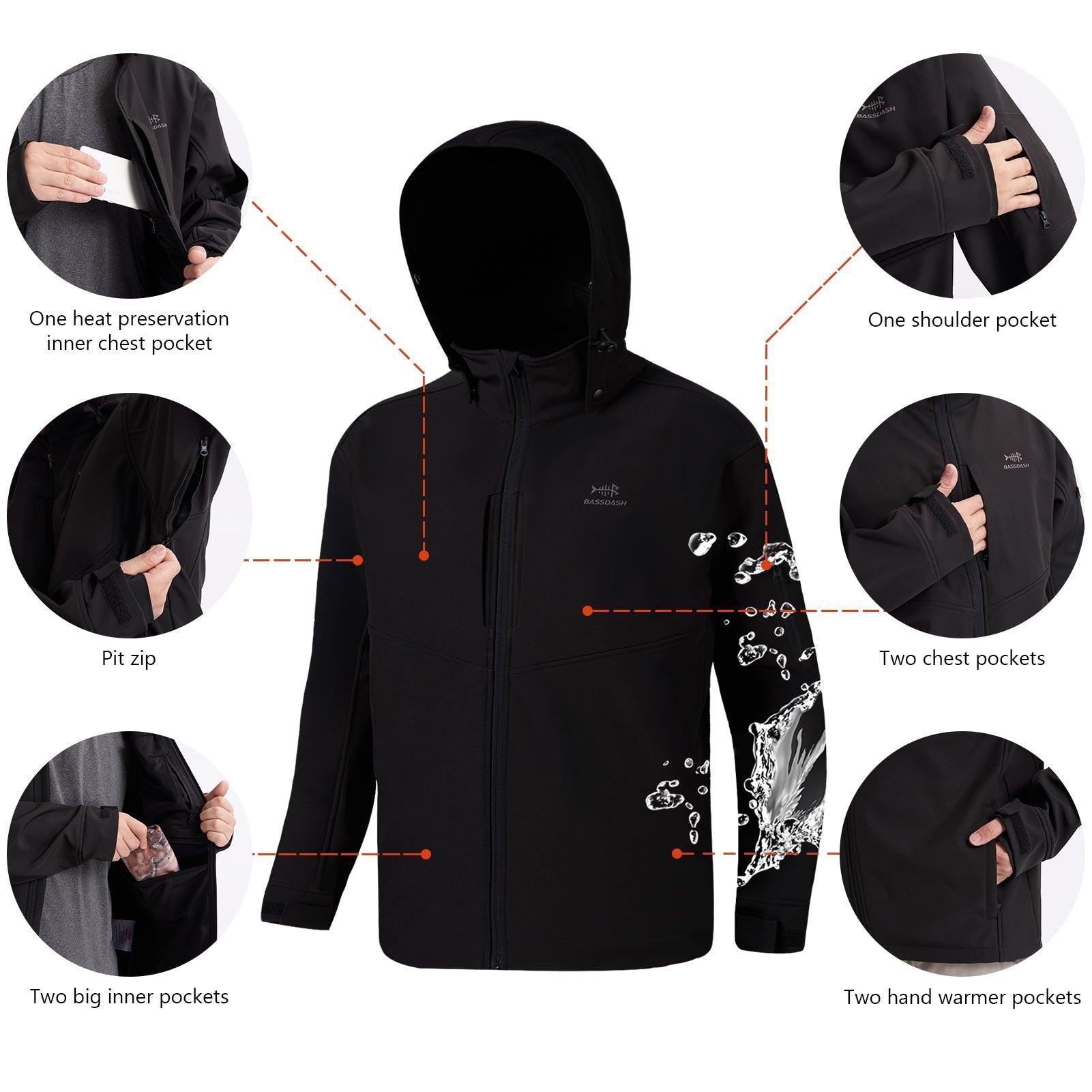  FREE SOLDIER Men's Outdoor Waterproof Soft Shell Hooded  Military Tactical Jacket (Black Small/US) : Clothing, Shoes & Jewelry