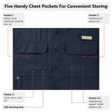 Men's UPF 50+ Long Sleeve Fishing Button Down Shirt FS21M - Bassdash