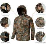 BASSDASH Splice Insulated Hunting Fishing Softshell Jackets with Face Cover  Water Resistant for Men Windproof Fleeced Coat, Autumn Forest, Medium :  : Clothing, Shoes & Accessories