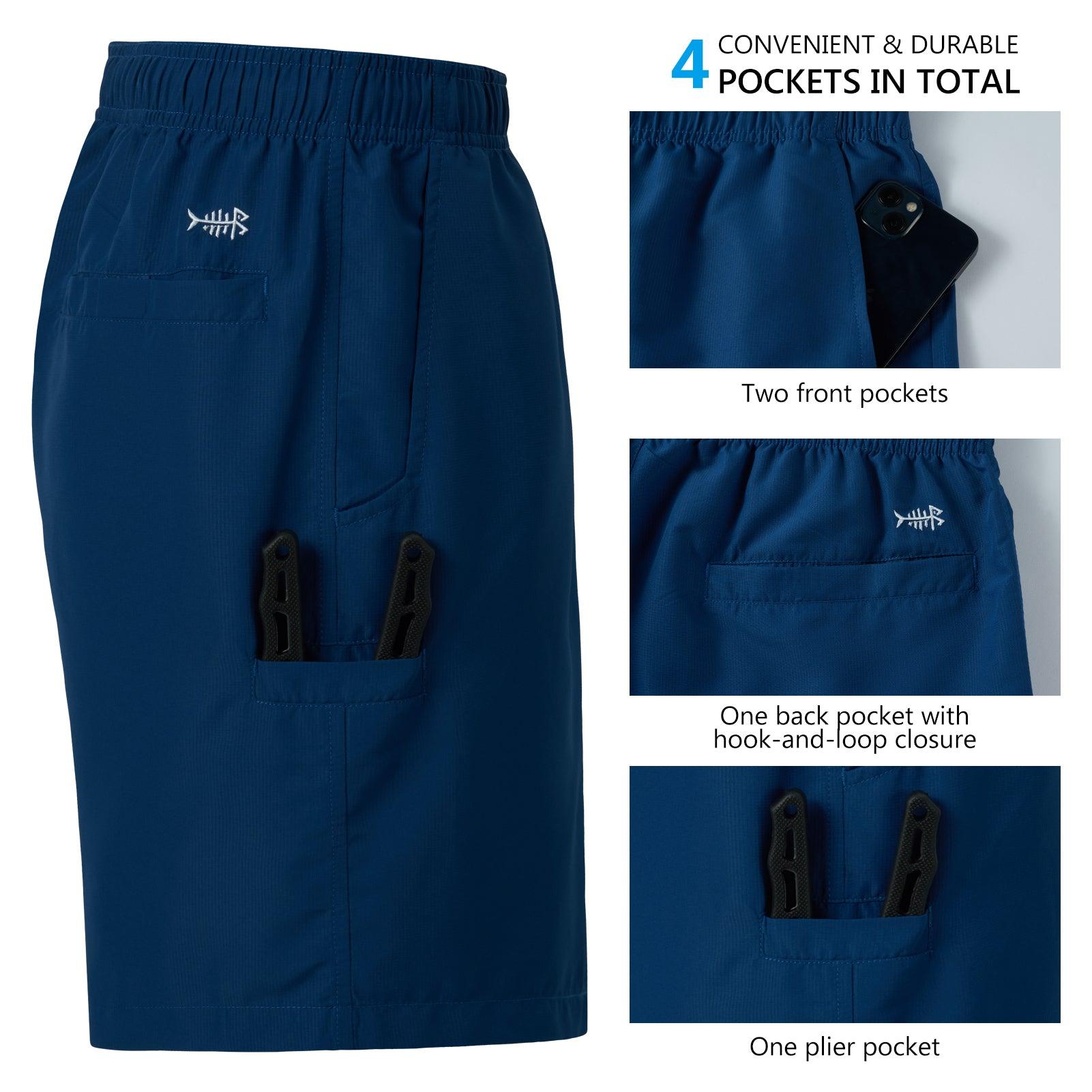 Men's 8in Quick Dry UPF 50+ Water Shorts FP04M - Bassdash