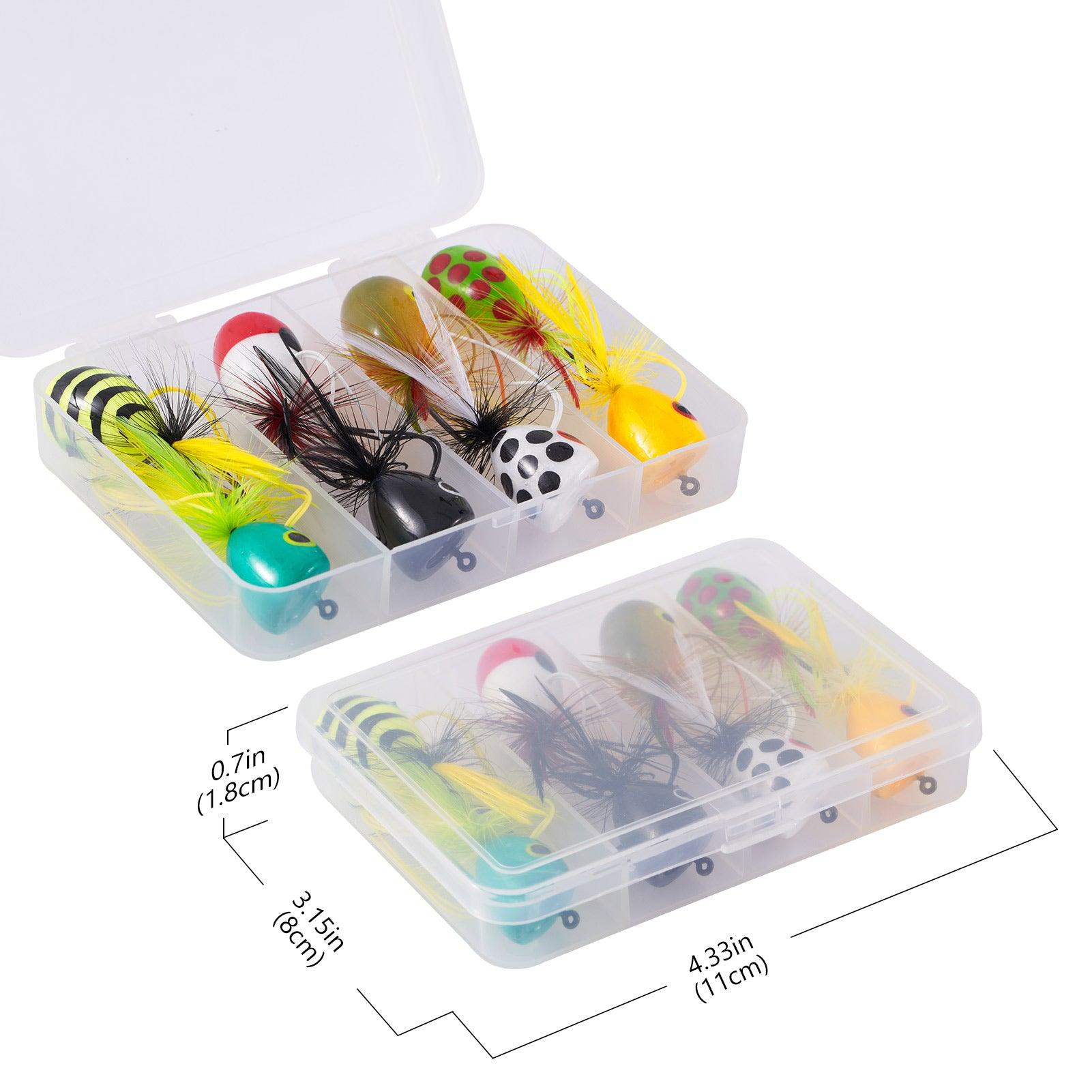 Top water fly fishing poppers