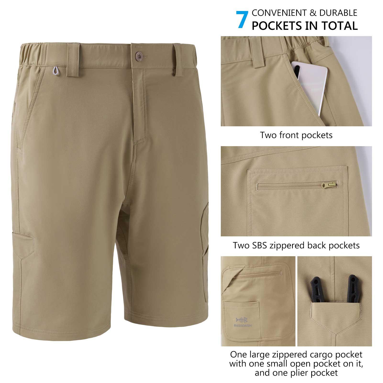 Men's UPF 50+ 10.5” Cargo Shorts Quick Dry Water Resistant FP01M – Badlands  Outfitter