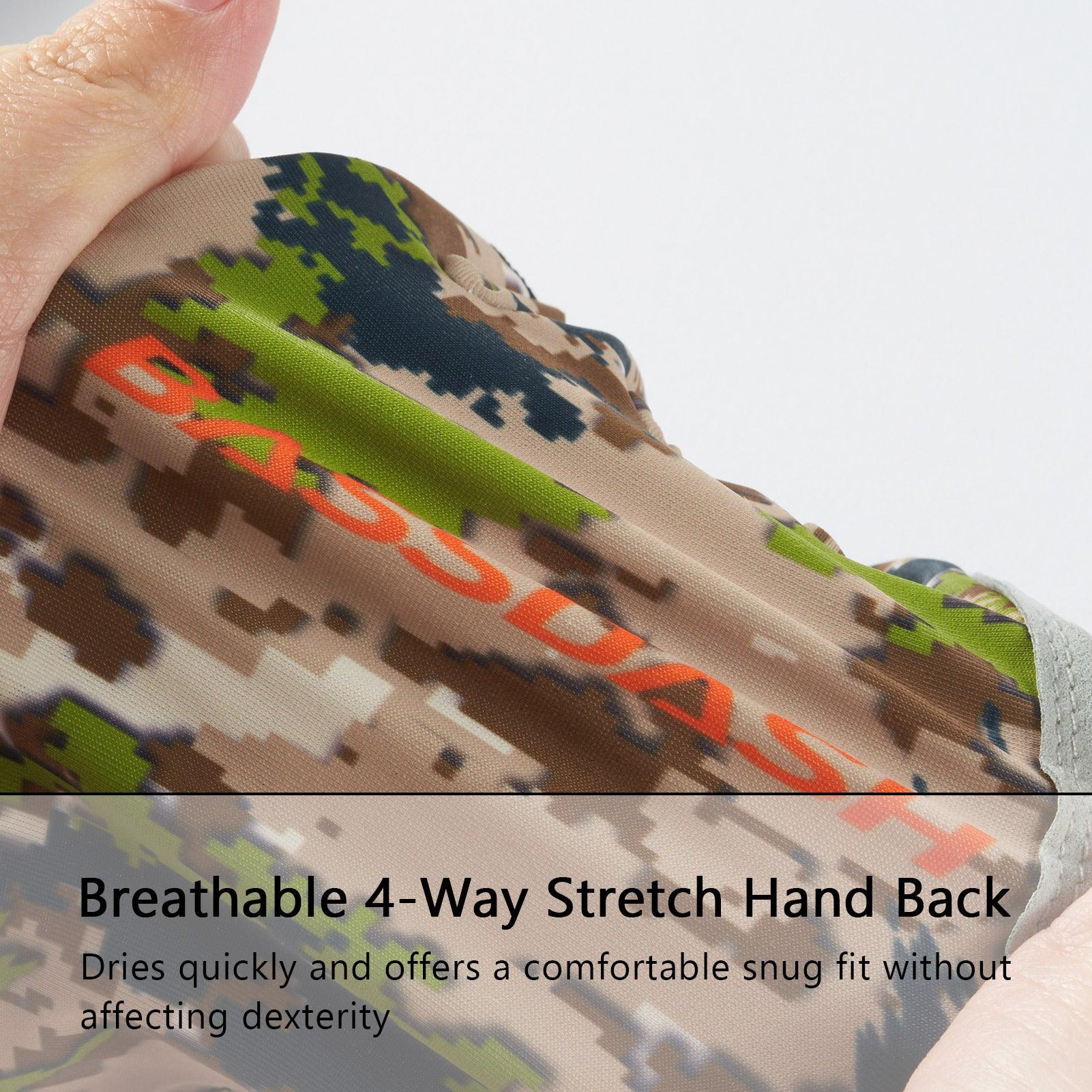 Fish Hunt Monkey Gloves Fish Monkey SPF 50+ Four Way Stretch Quick