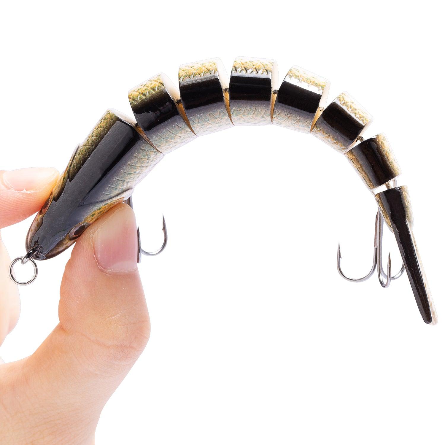 R.I. Lures & Fish Stix Co. Hard-A-Herring Jointed 8 inch Swimbait