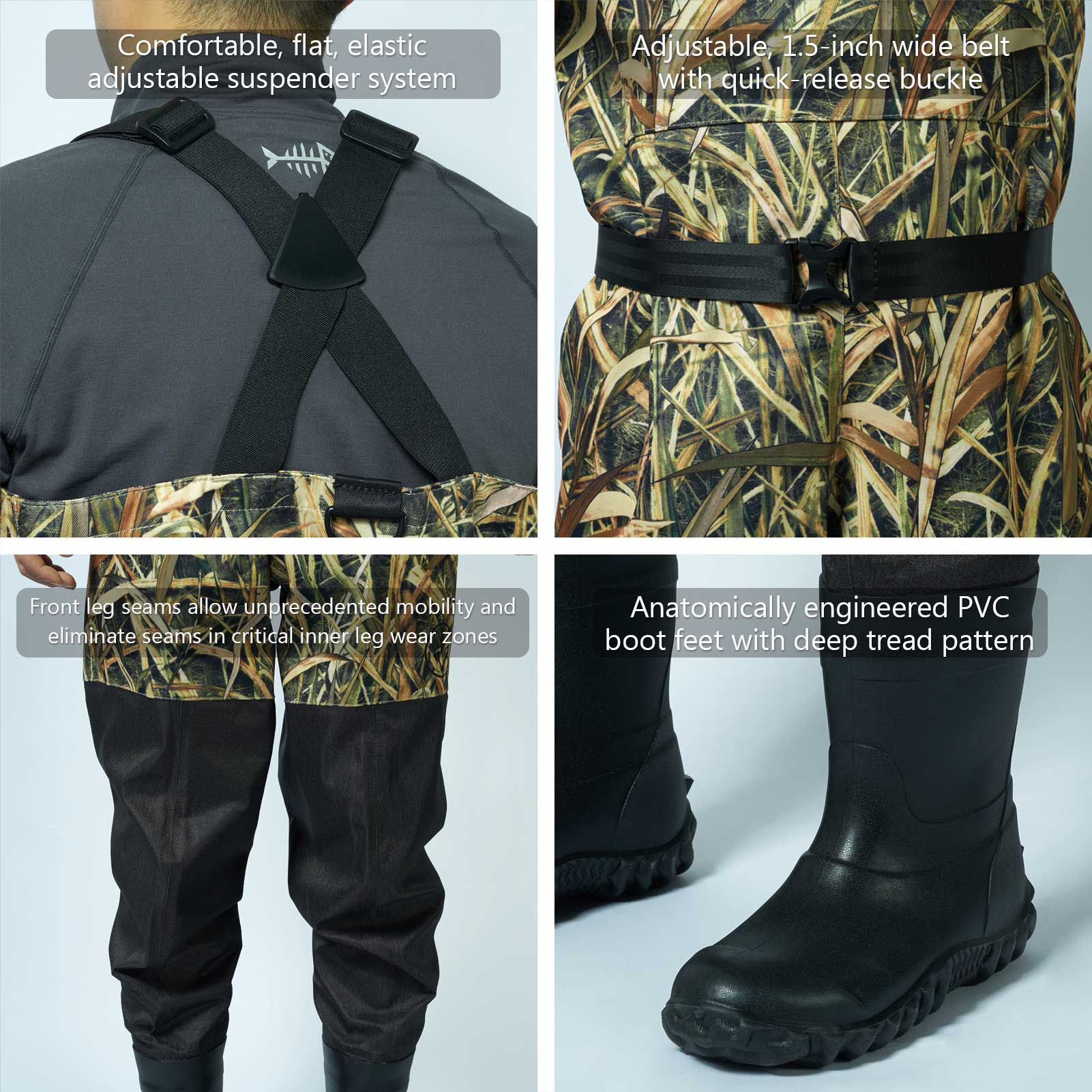 Men's IMMERSE Breathable Ripstop Wader - Boot Foot