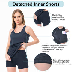 Women's UPF 50+ Tank Dress with Drawstring Waist LB08W - Bassdash