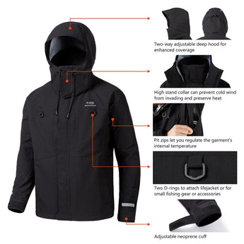 Mens's Valor Breathable Waterproof Fishing Jacket - Bassdash