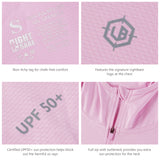 Lightbare Women's UPF 50+ Sun Protection Full Zip Hoodie Jacket