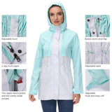 Lightbare Women's Water Resistant Ripstop Rain Coat LB02W