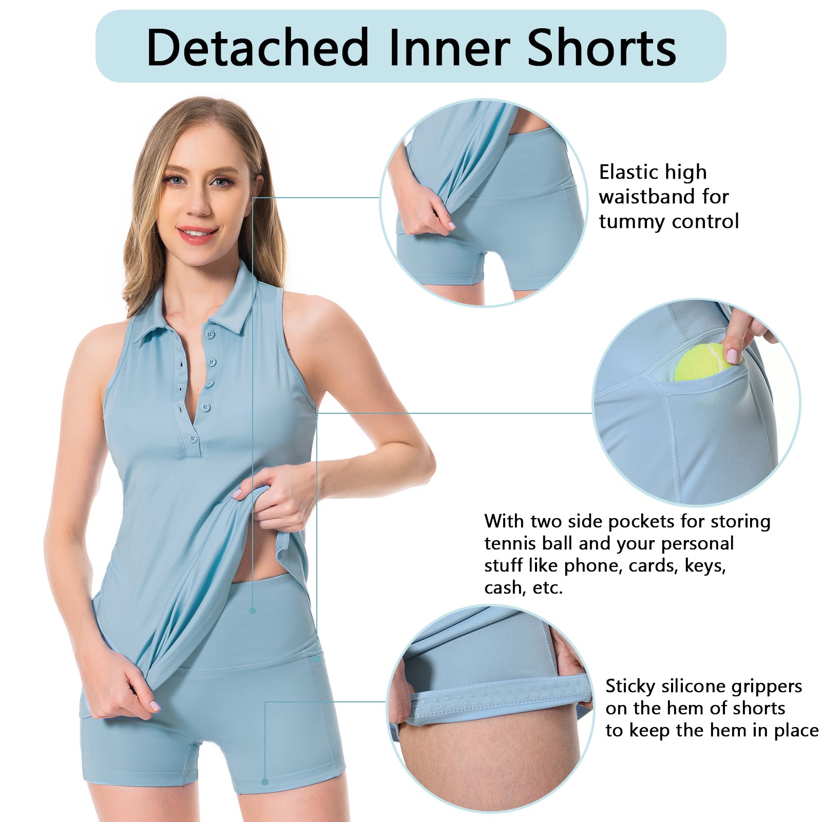 tennis dress with ball pocket