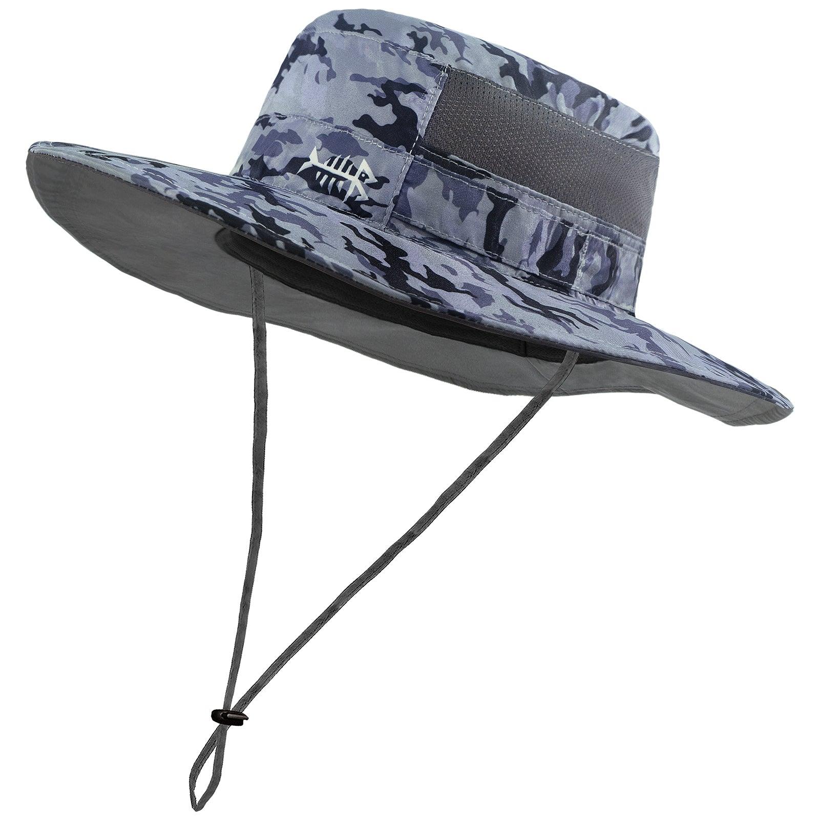 Wide Brimmed Hat UV Protection Sun Hat | Bassdash Fishing, Storm Camo / Regular