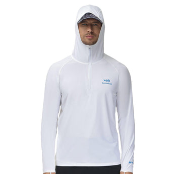 Men's UPF 50+ 1/4 Zipper Fishing hoodie Shirts FS24M - Bassdash