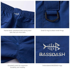 Men's 6in Quick Dry Water Resistant UPF 50+ Shorts FP03M - Bassdash