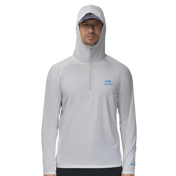 Men's UPF 50+ 1/4 Zipper Fishing hoodie Shirts FS24M - Bassdash