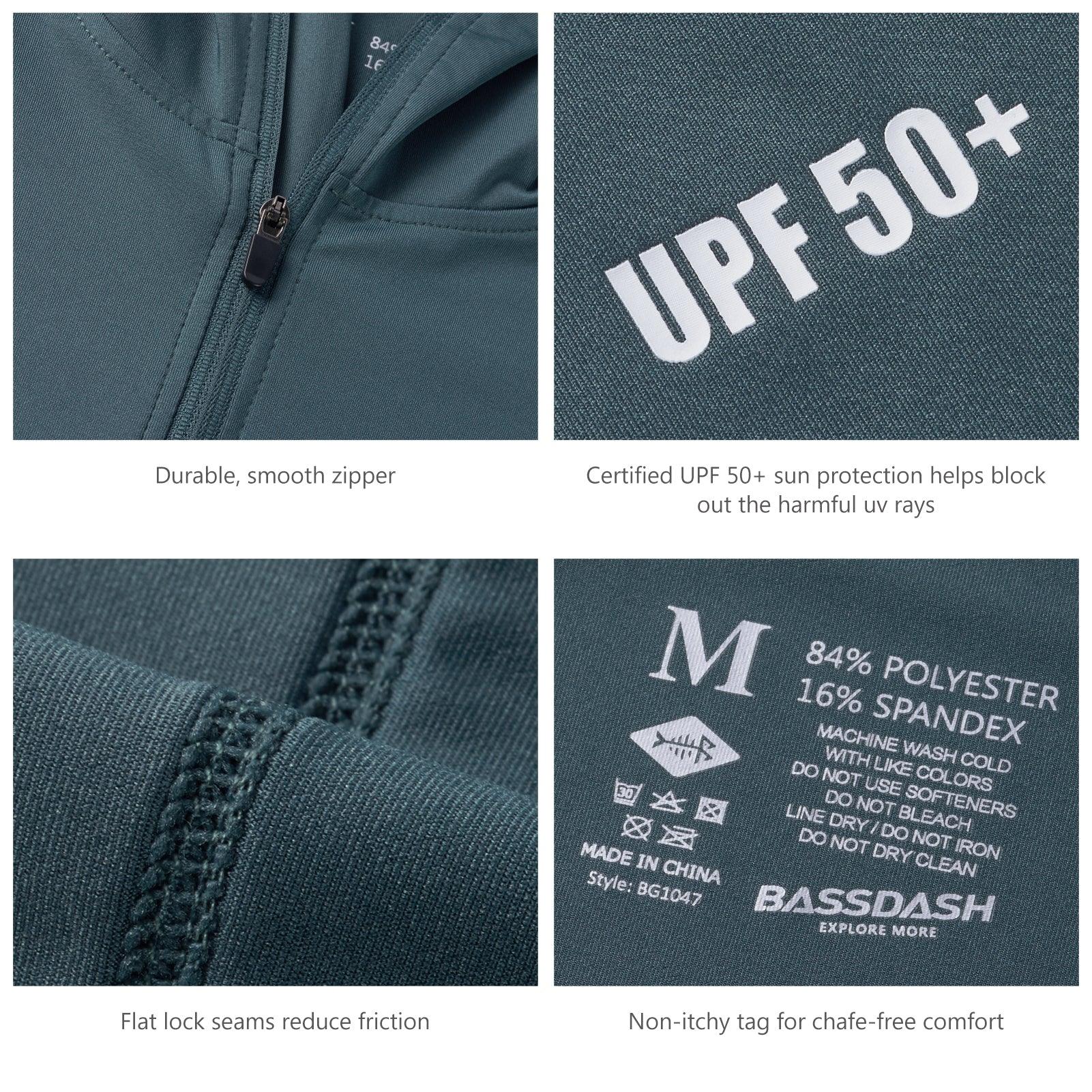UPF men's Hooded Fishing Shirt with Zip | Bassdash Fishing