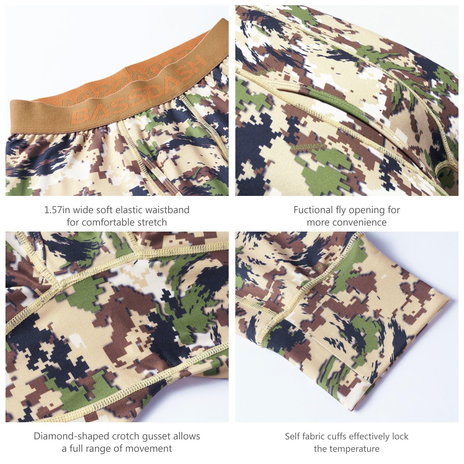 Men's Midweight Thermal Base Layer Bottom FS20M - Bassdash