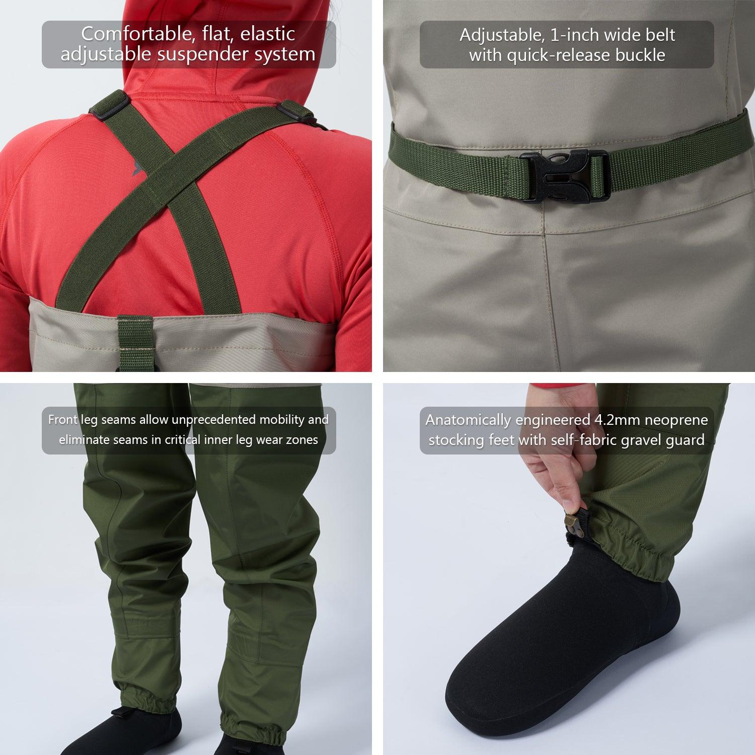IMMERSE Breathable Youth Fishing Waders Stocking Foot