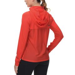 Women’s UPF 50+ Long Sleeve Hoodie Half Zip Shirt - Bassdash