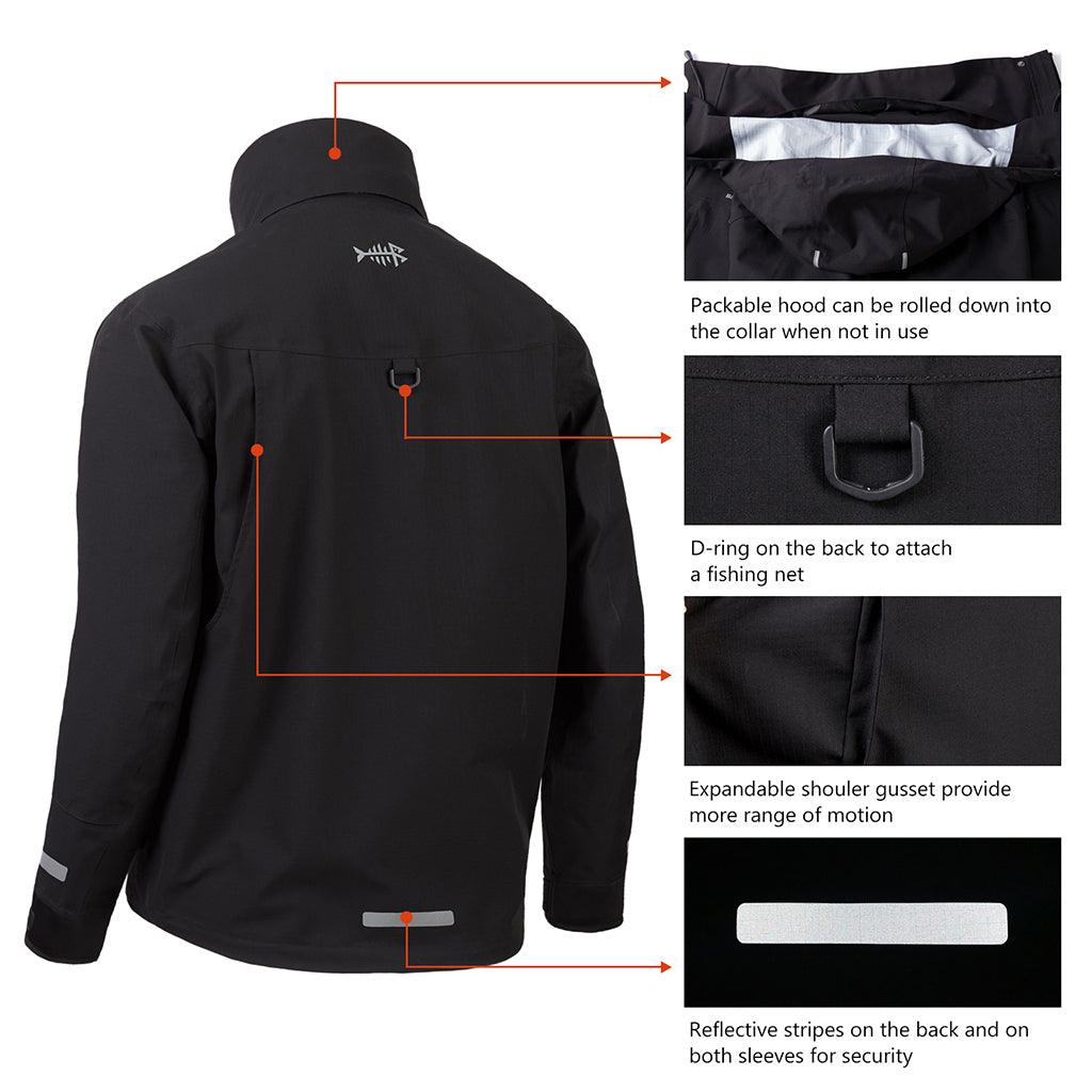 Mens's Valor Breathable Waterproof Fishing Jacket - Bassdash
