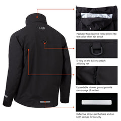 Mens's Valor Breathable Waterproof Fishing Jacket - Bassdash
