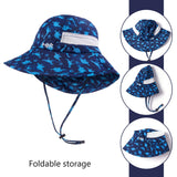 Youth UPF 50+ Sun Hat with Wide Brim Neck Flap Mesh Vent