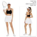 Women's UPF 50+ Tennis Skirts with Shorts LB09W