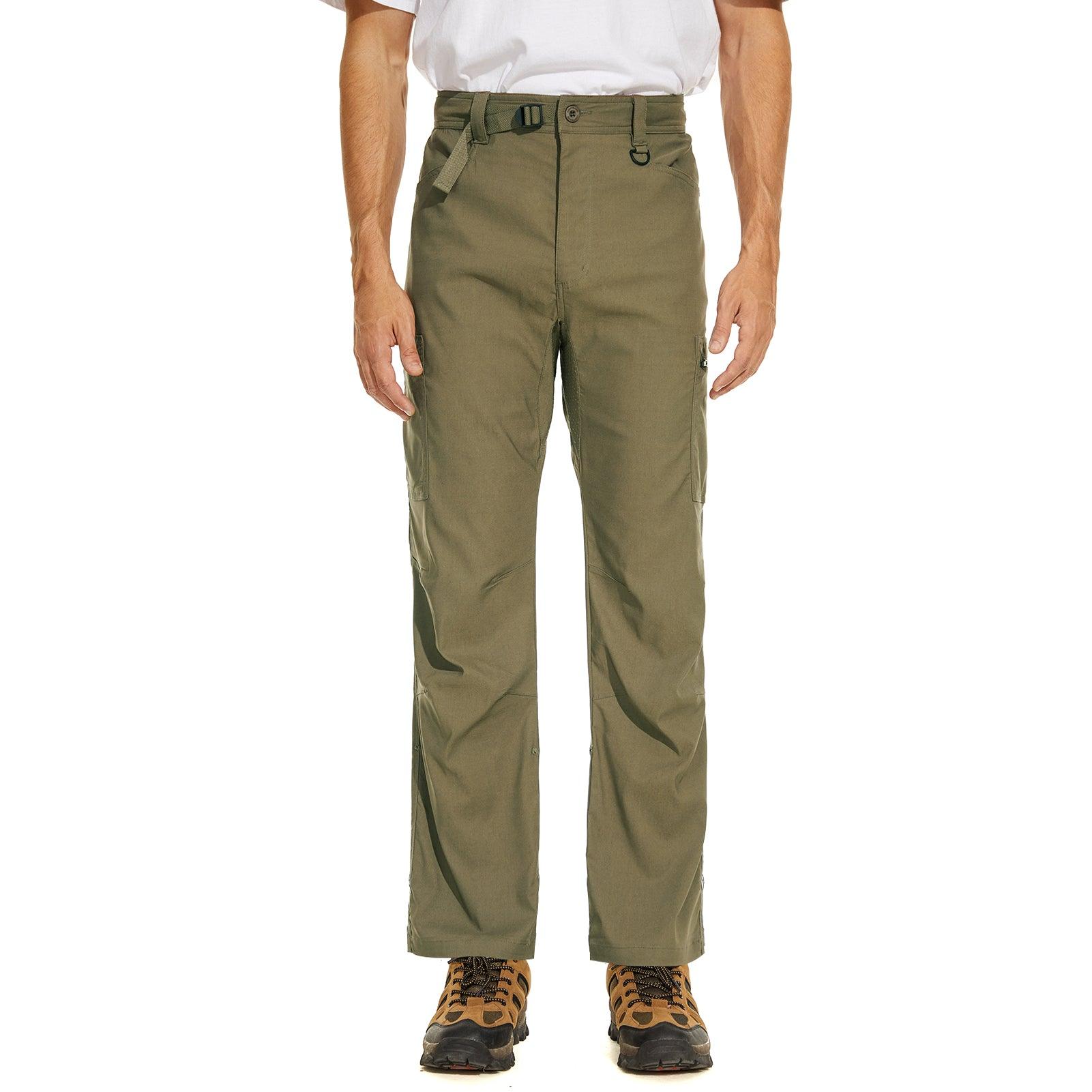 Lightbare Men's UPF 50+ Stretch Lightweight Cargo Pants Mud / 40W x 30L