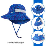 Youth UPF 50+ Sun Hat with Wide Brim Neck Flap Mesh Vent