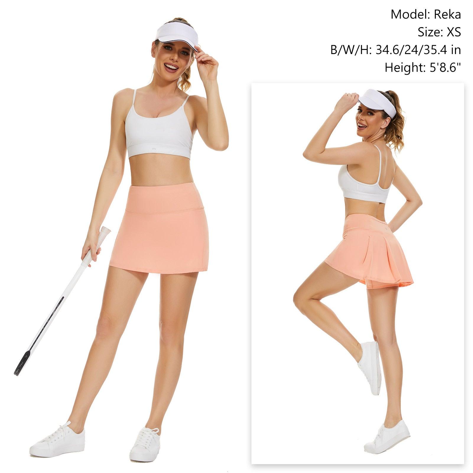 Women's UPF 50+ Tennis Skirts with Shorts LB09W - Bassdash