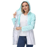 Lightbare Women's Water Resistant Ripstop Rain Coat LB02W