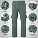 Men’s UPF 50+ Quick Dry Convertible Pants FP02M