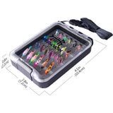 Ice Fishing Lure Kit Glowing Paint Jigs, 24pcs assorted crappie/panfish/perch jigs