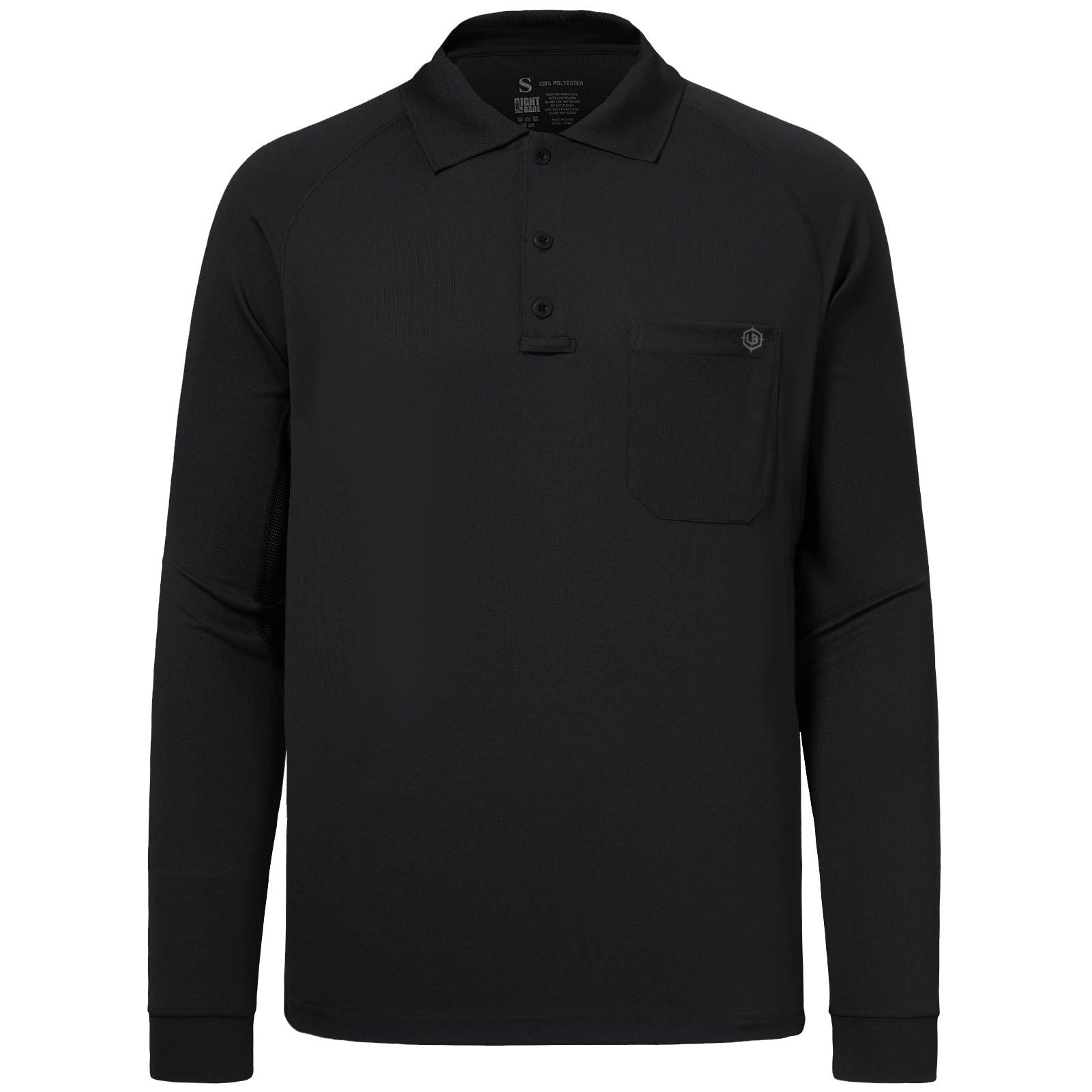 Lightbare Men's Performance Polo Shirt Black / Large